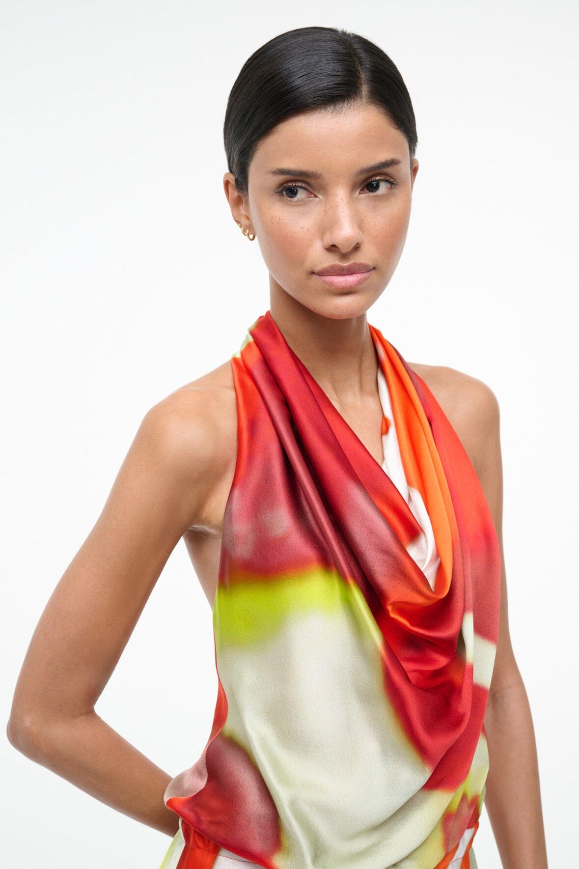 Liora Silk Dress | Red Zone