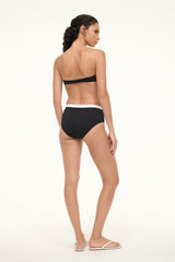 Devon High - Rise Bikini Bottom | Black White