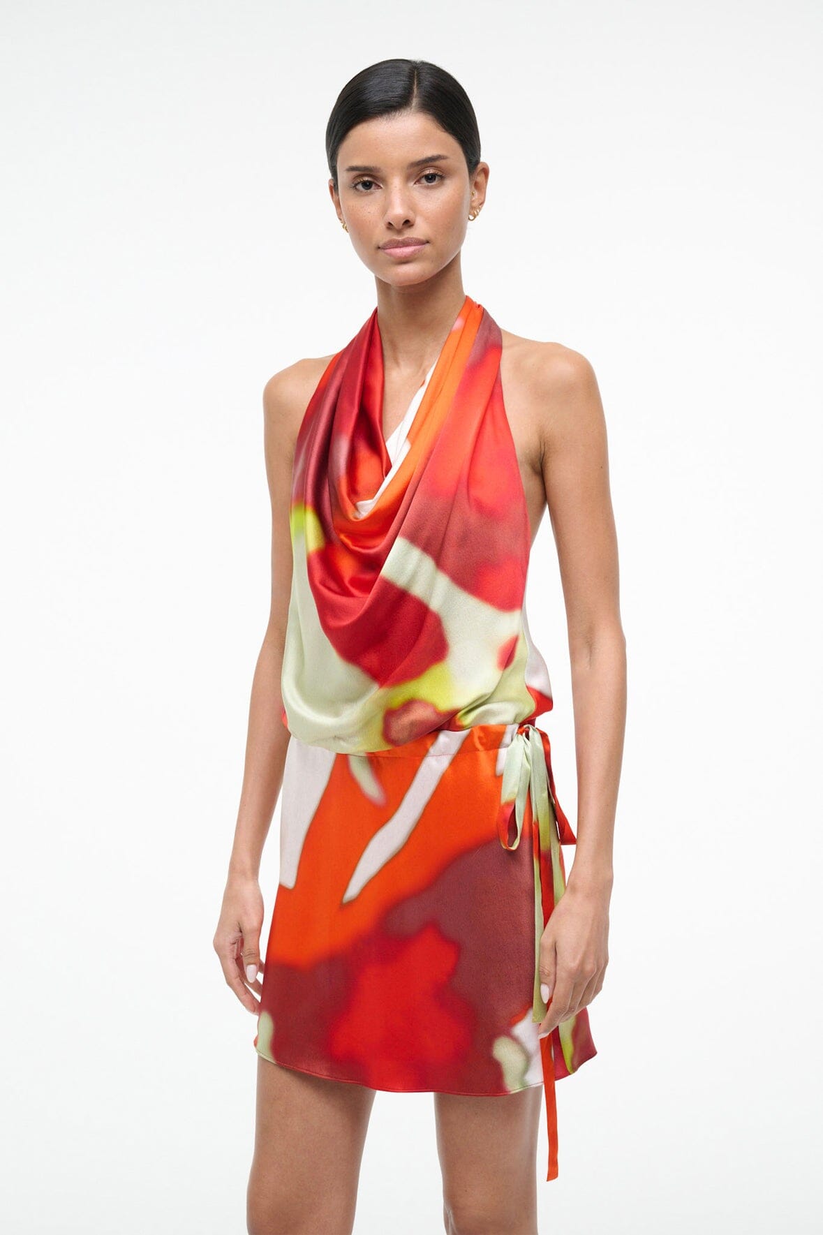 Liora Silk Dress | Red Zone