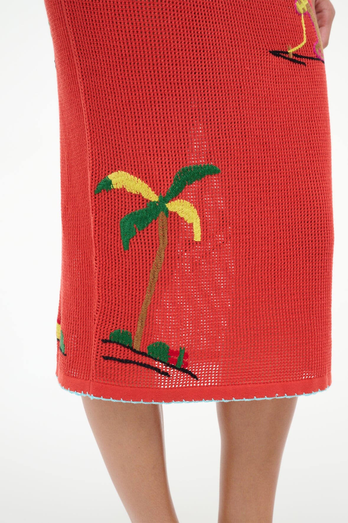 Levante Coverup Skirt | Riviera Flame
