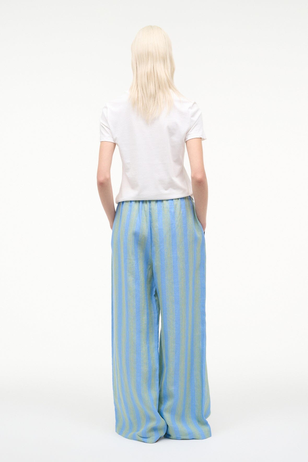 Mateo Linen Pant | Seaport Stripe