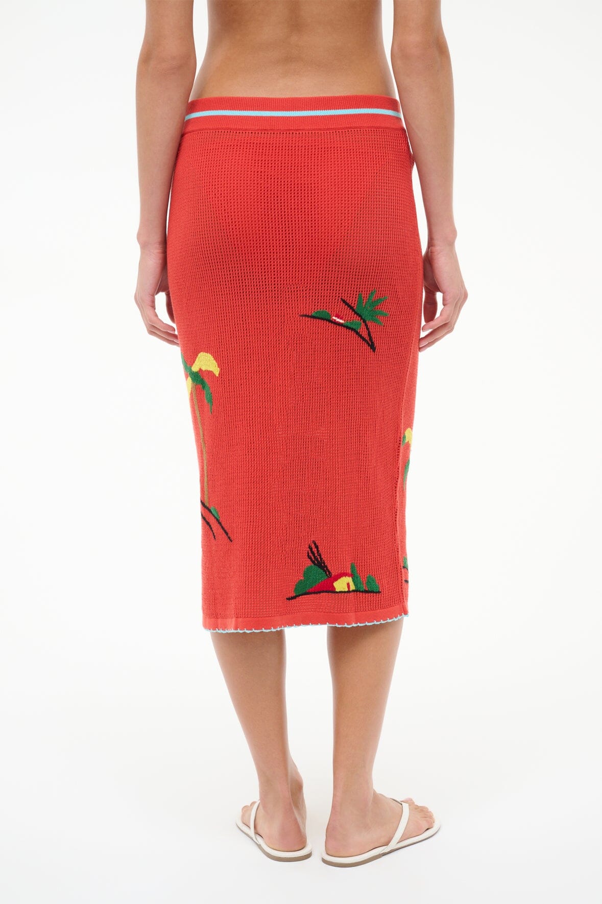 Levante Coverup Skirt | Riviera Flame
