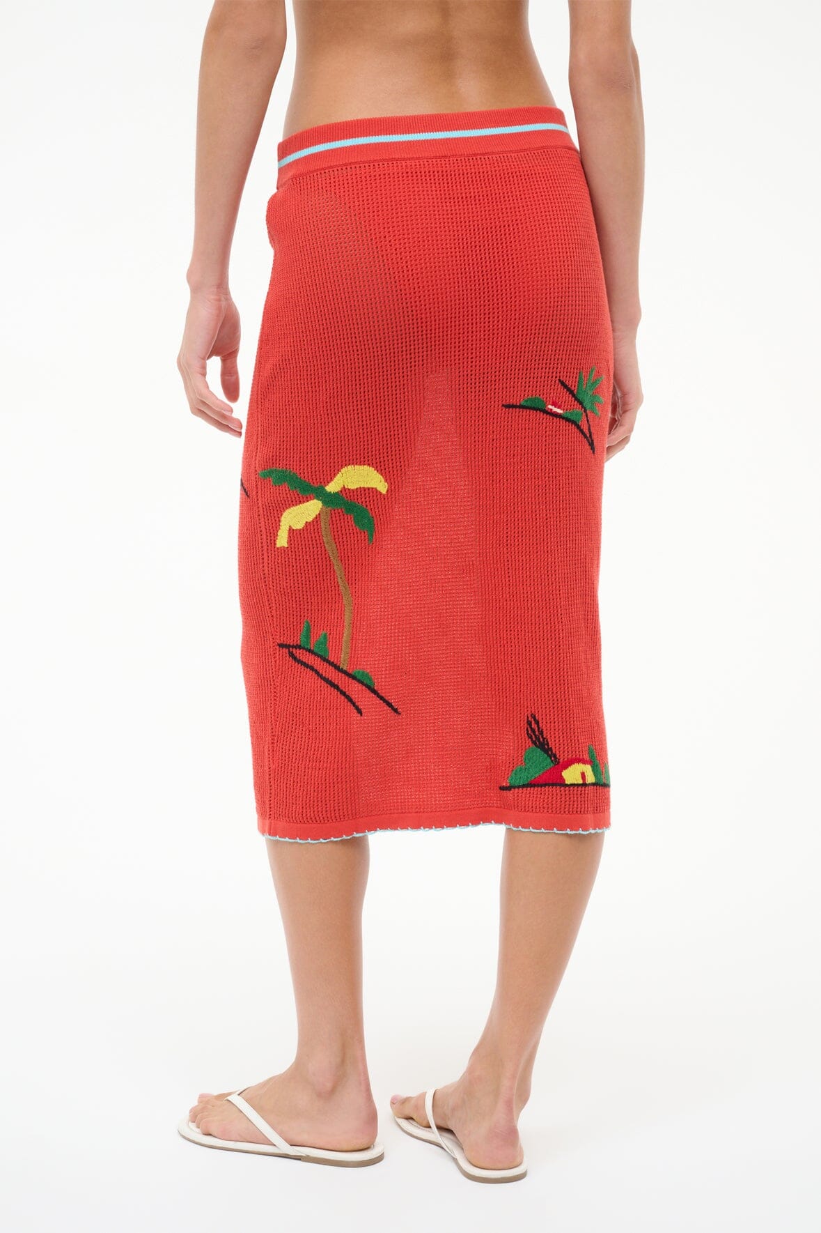 Levante Coverup Skirt | Riviera Flame