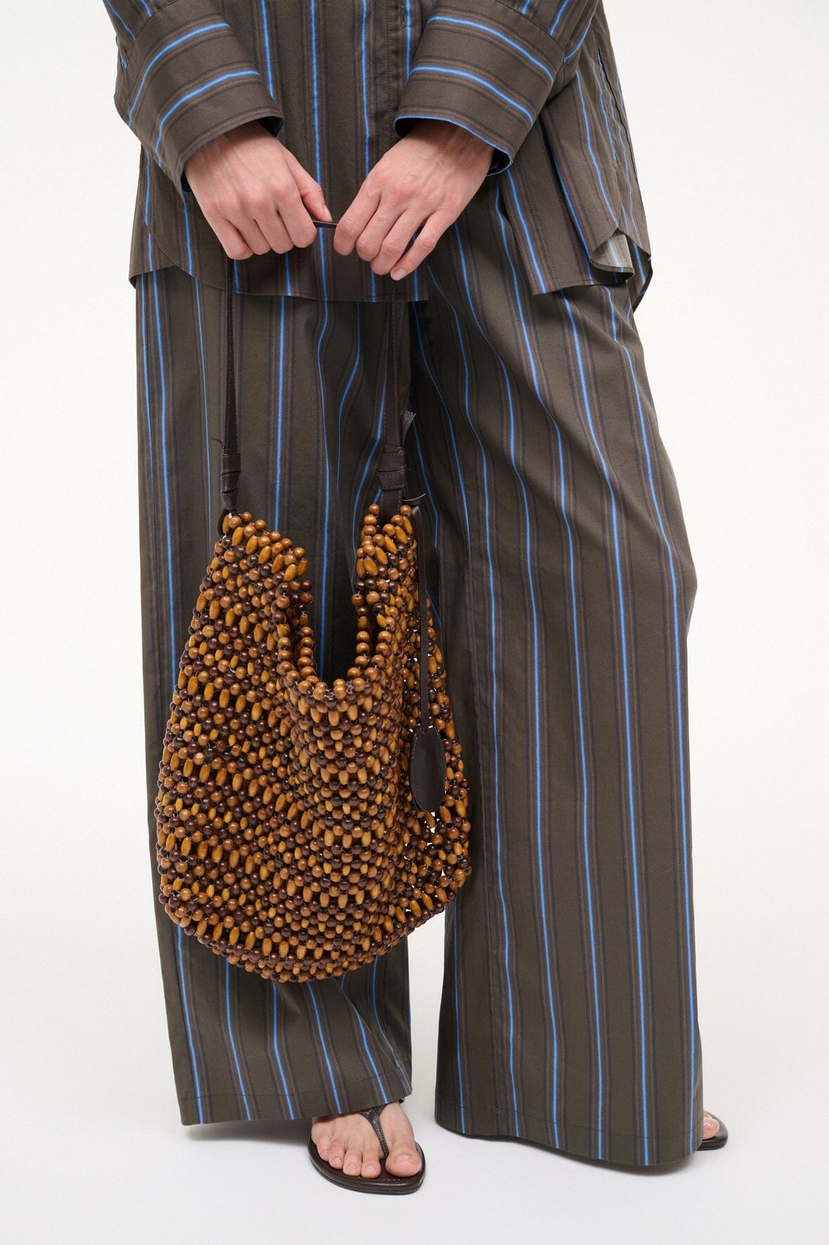 Drift Shoulder Bag | Multi Wood Beads