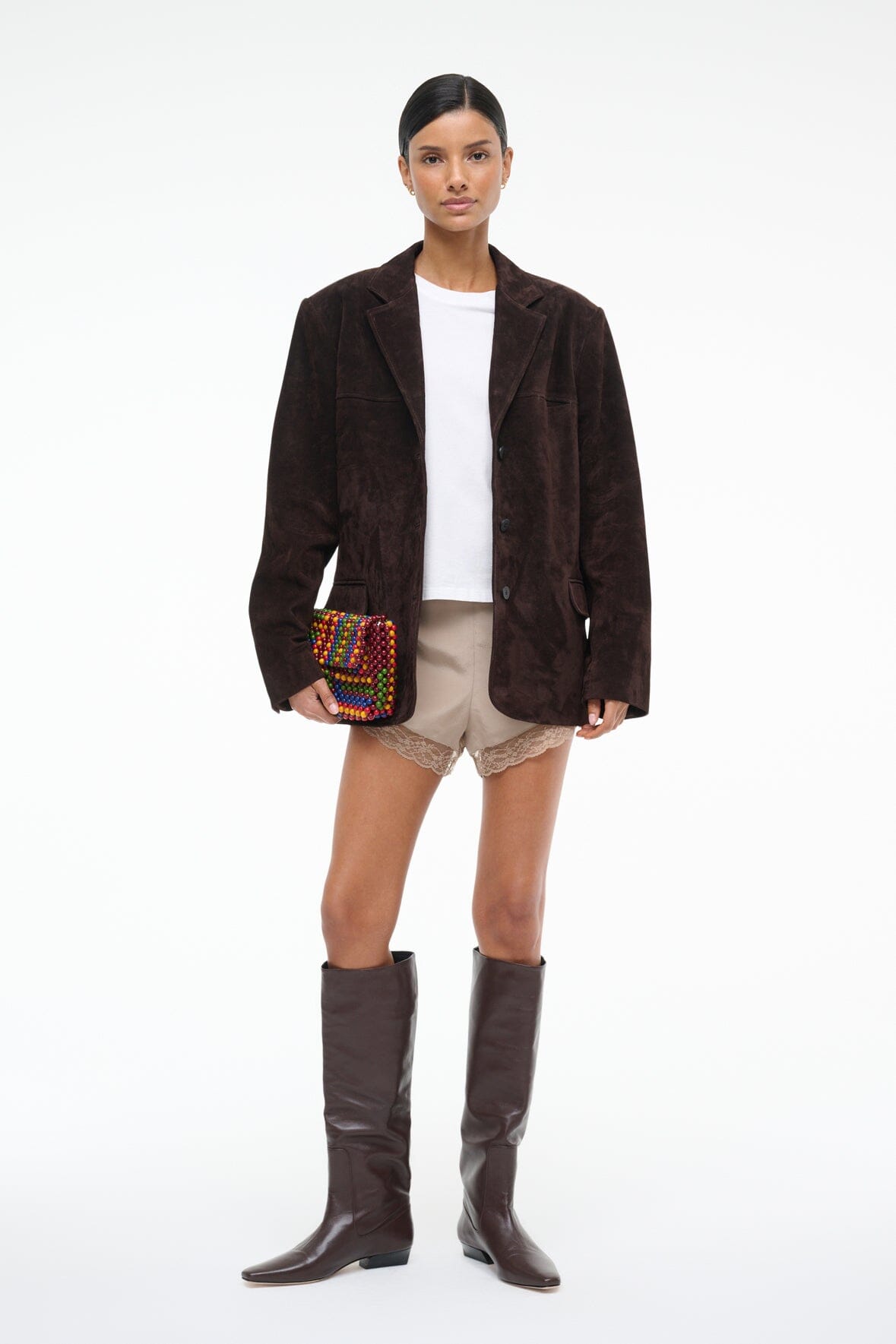 Natalie Suede Jacket | Espresso