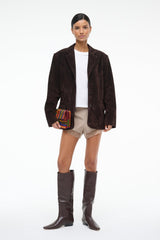 Natalie Suede Jacket | Espresso