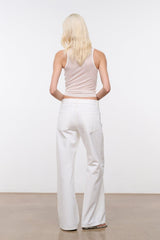 Gus Relaxed Jean | White