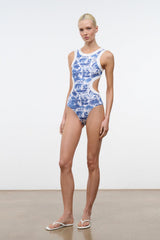 Dolce One - Piece | Blue Toile