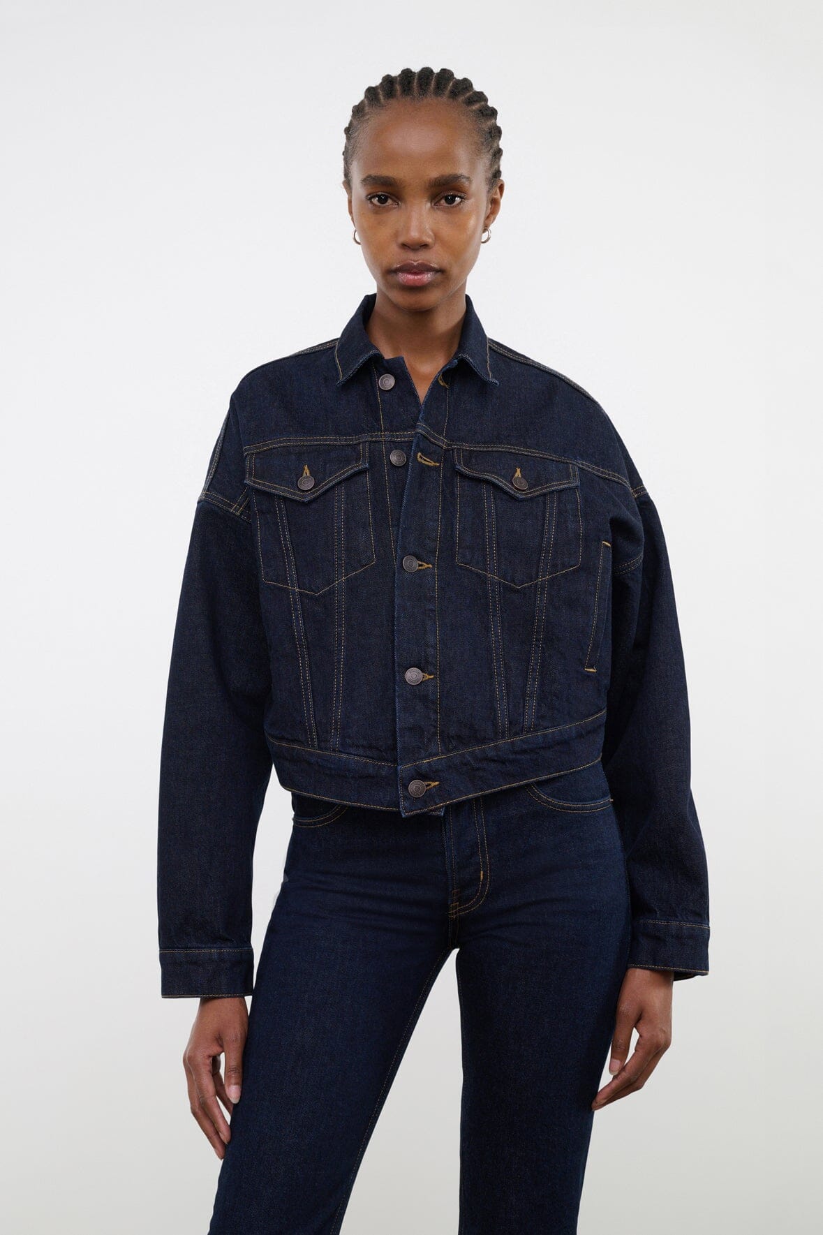 Glen Denim Jacket | Indigo