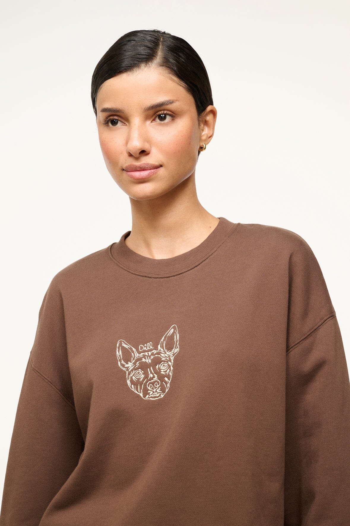 CUSTOM Kmsumu x C.BONZ OVERSIZED SWEATSHIRT | BROWN