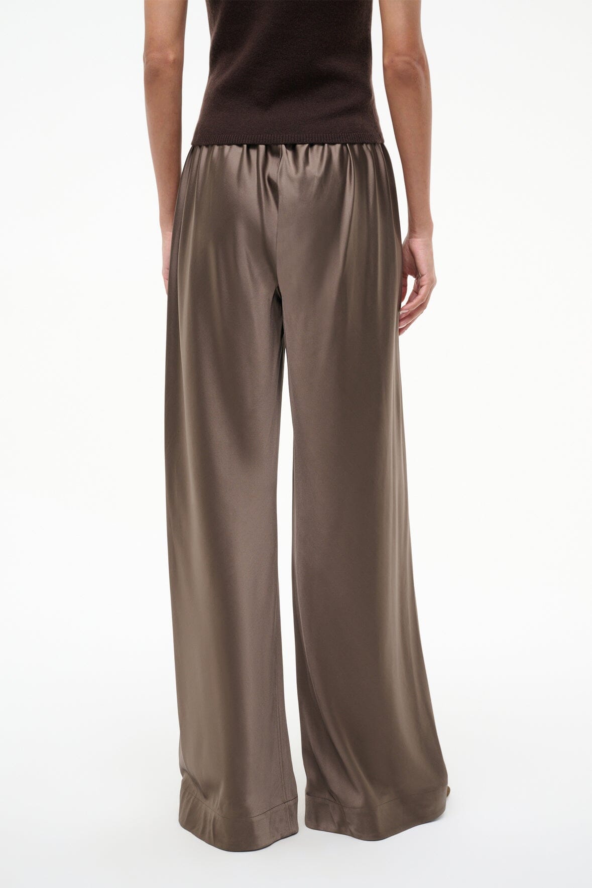 Stroll Silk Pant | Truffle