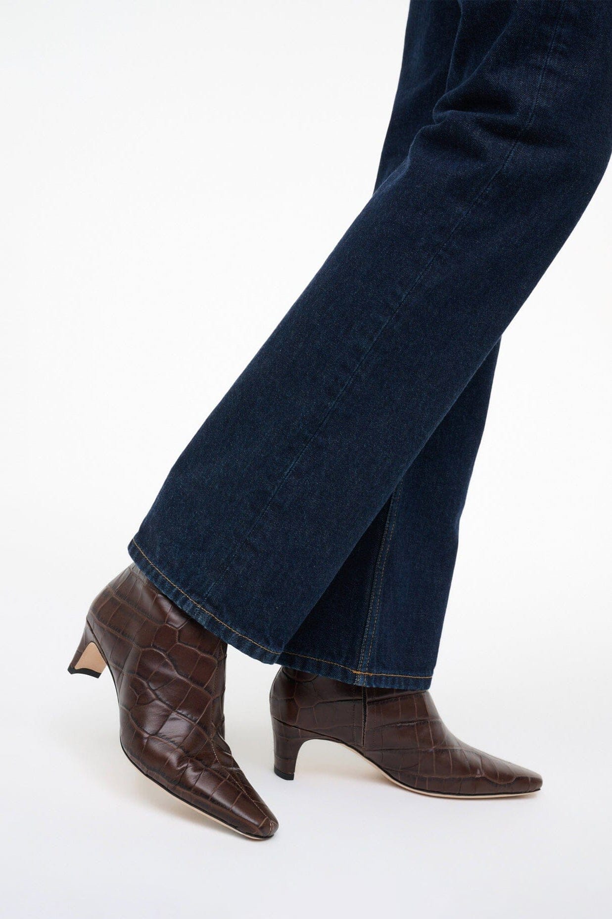 Wally Ankle Boot | Espresso Croco