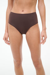 Devon High - Rise Bikini Bottom | Dark Chocolate