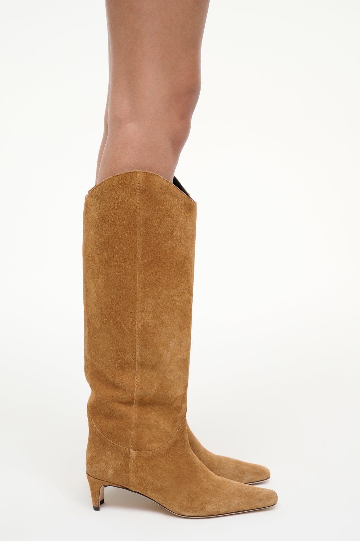 Western Wally Boot | Tan Suede