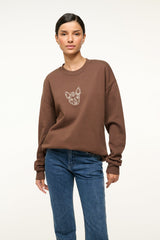CUSTOM Kmsumu x C.BONZ OVERSIZED SWEATSHIRT | BROWN