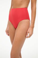 Jonnie High - Rise Bikini Bottom | Red Rose