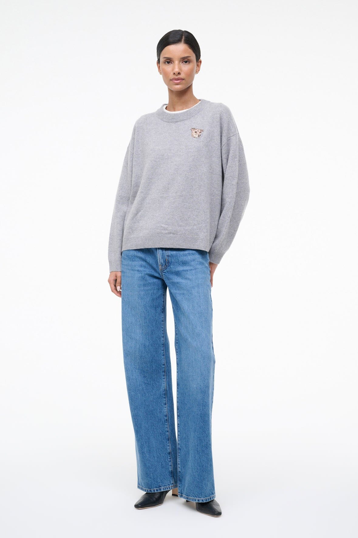CUSTOM Kmsumu x C.BONZ SERRANO CASHMERE SWEATER | HEATHER GREY