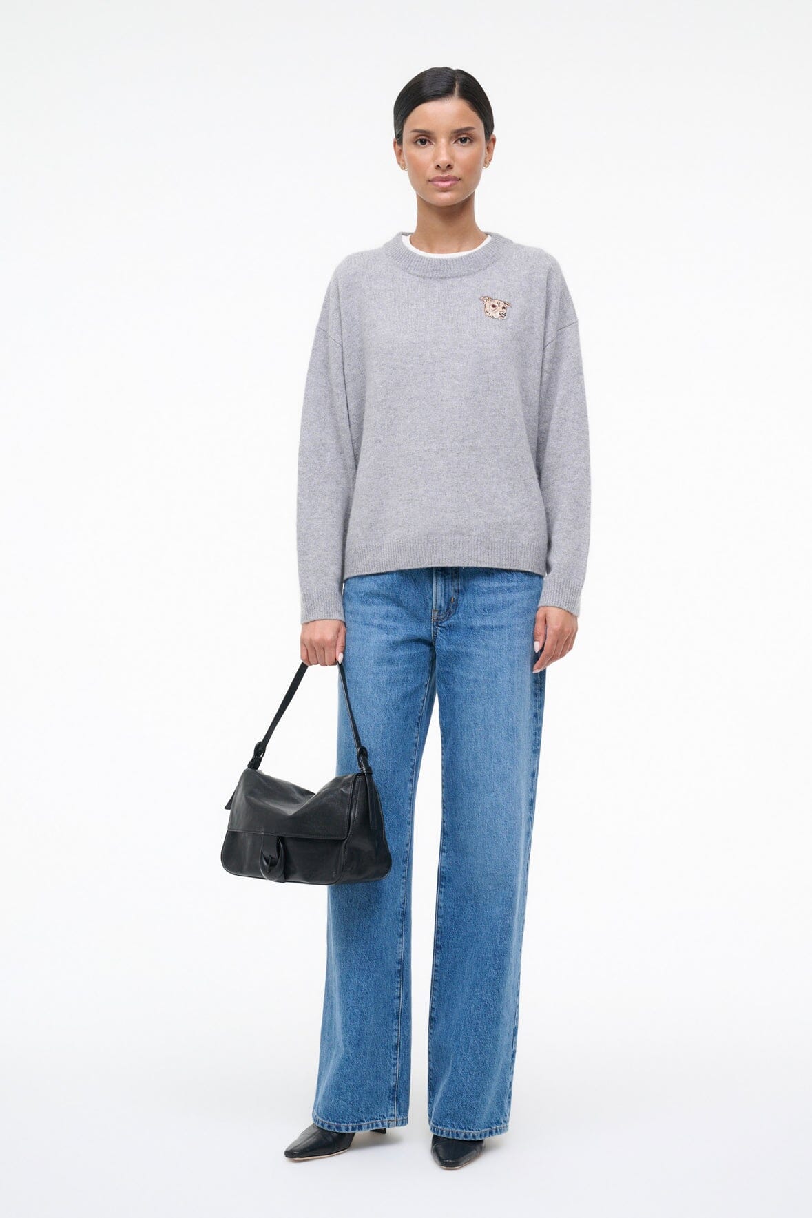 CUSTOM Kmsumu x C.BONZ SERRANO CASHMERE SWEATER | HEATHER GREY