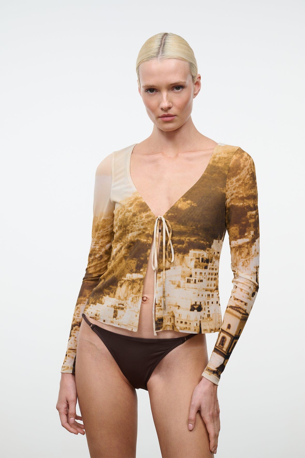 Sisley String Bikini Bottom | Dark Chocolate