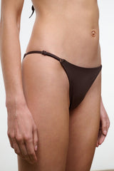 Sisley String Bikini Bottom | Dark Chocolate