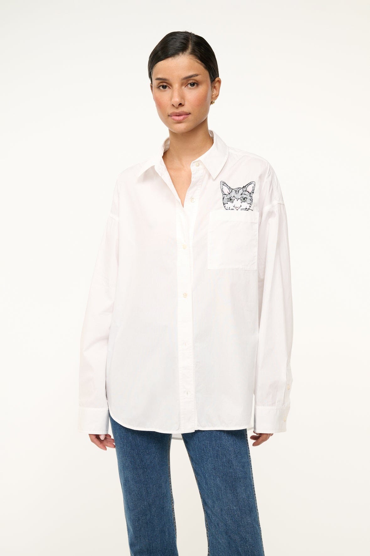 CUSTOM Kmsumu x C.BONZ CLASSIC OVERSIZED SHIRT | WHITE