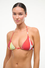 Lido Triangle Bikini Top | Red Zone