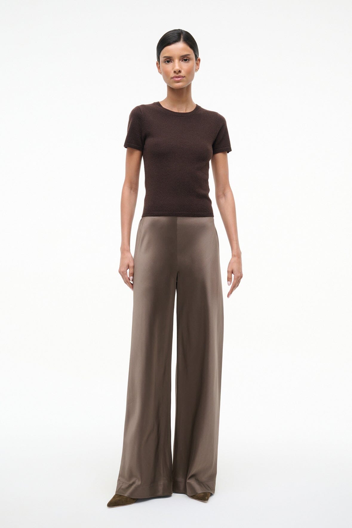 Stroll Silk Pant | Truffle
