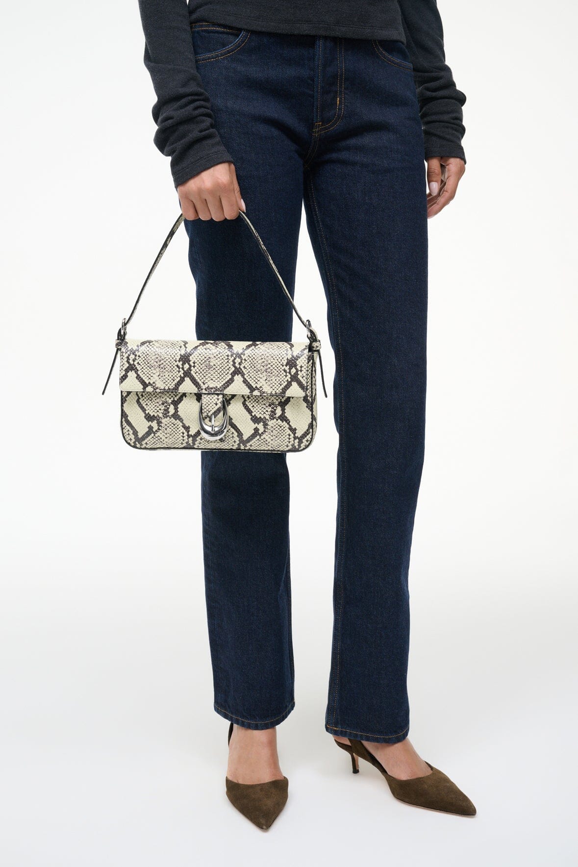 Harlow Bag | White Snake