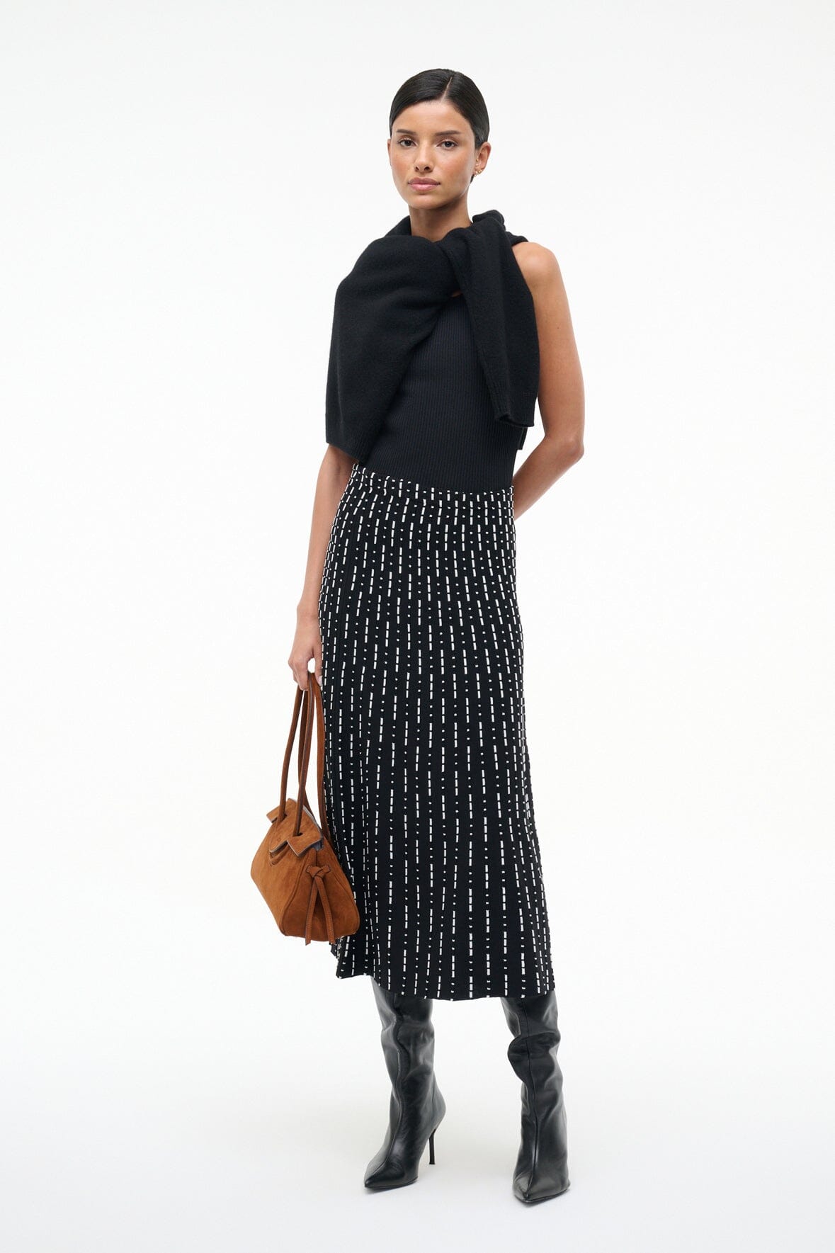 Lena Skirt | Black Geo