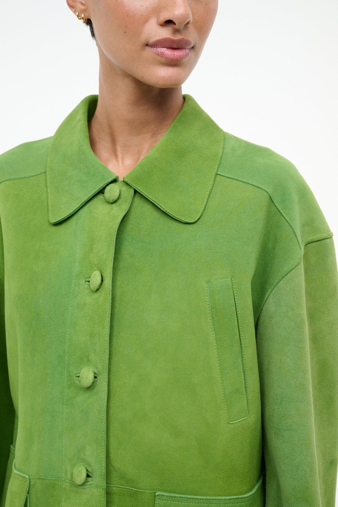 Roxanne Suede Jacket | Leaf Suede