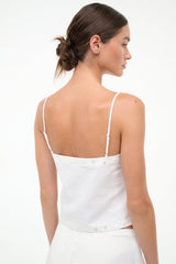 Kirra Linen Tank | Ivory