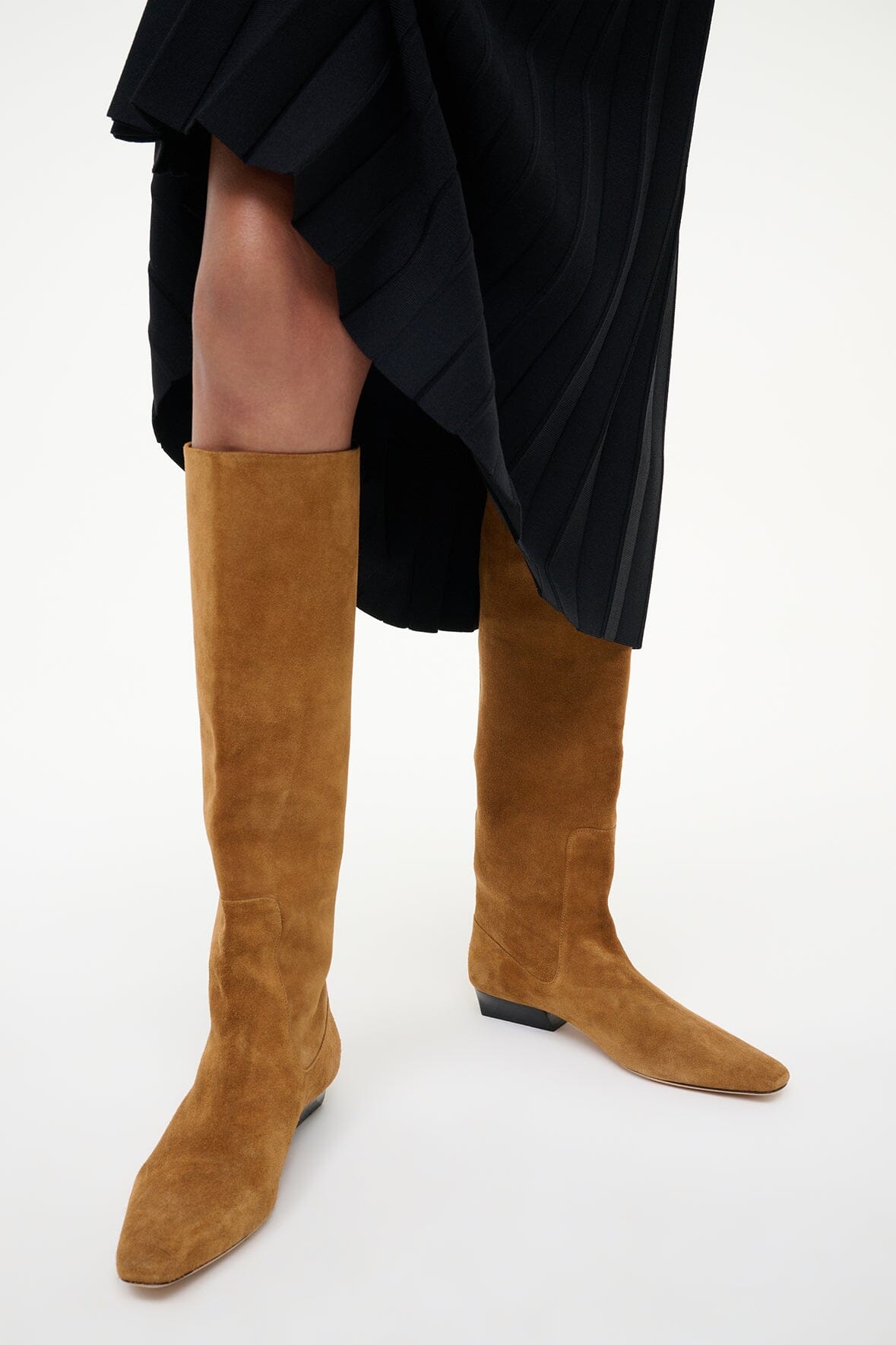 Wally Flat Boot | Tan Suede