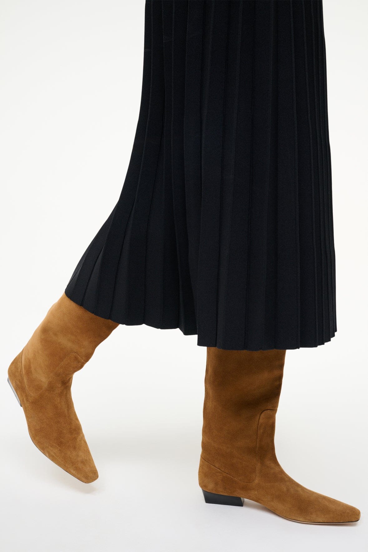 Wally Flat Boot | Tan Suede