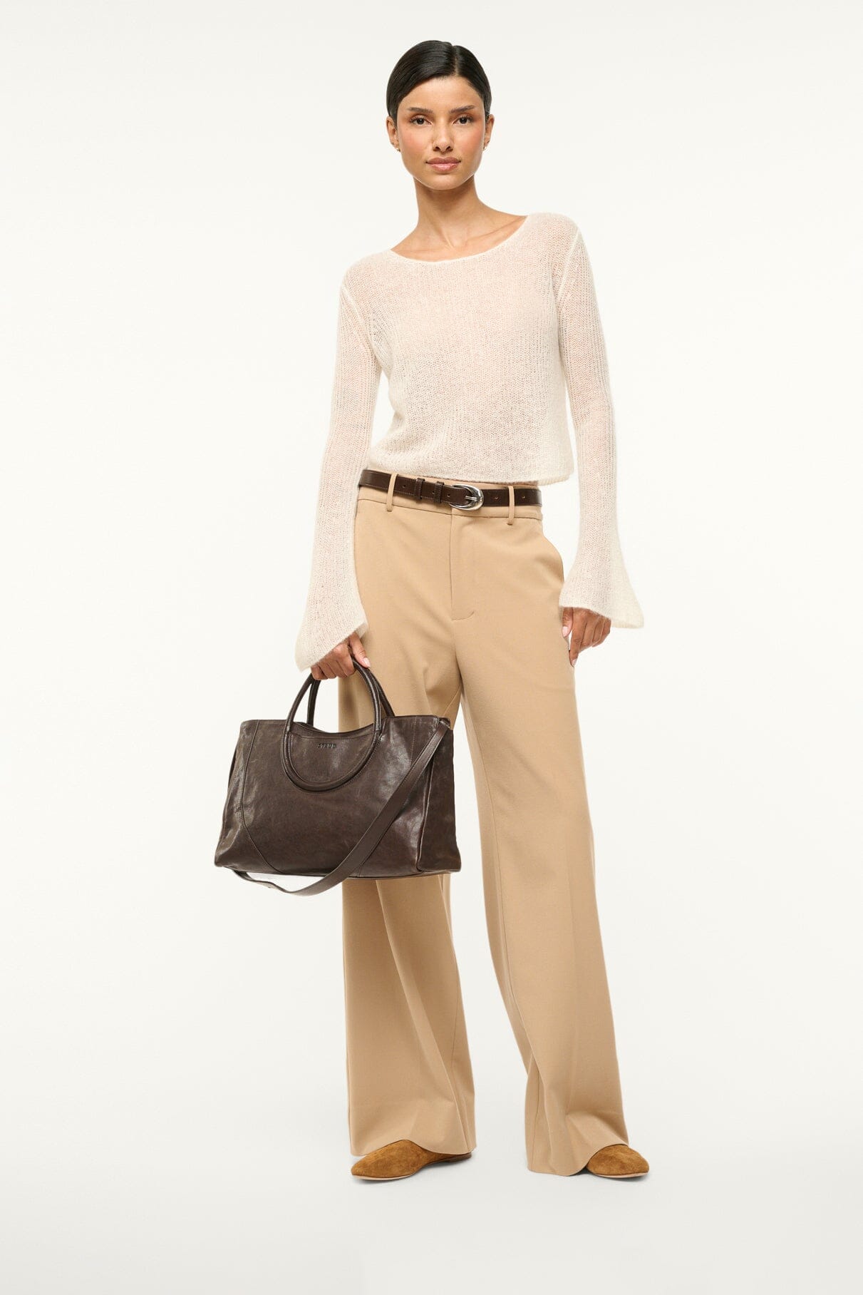 Alba Ballet Flat | Tan Suede