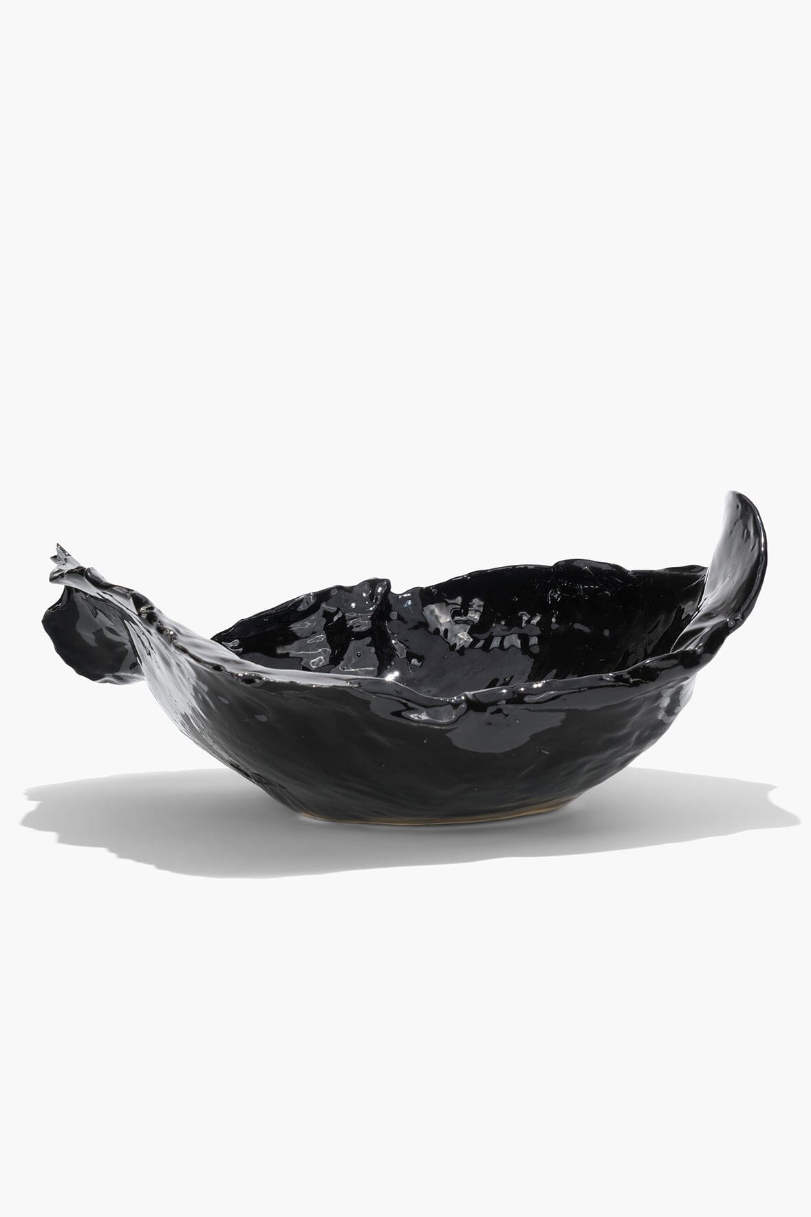 Wavy Bowl | Black Glaze