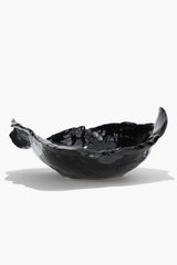 Wavy Bowl | Black Glaze
