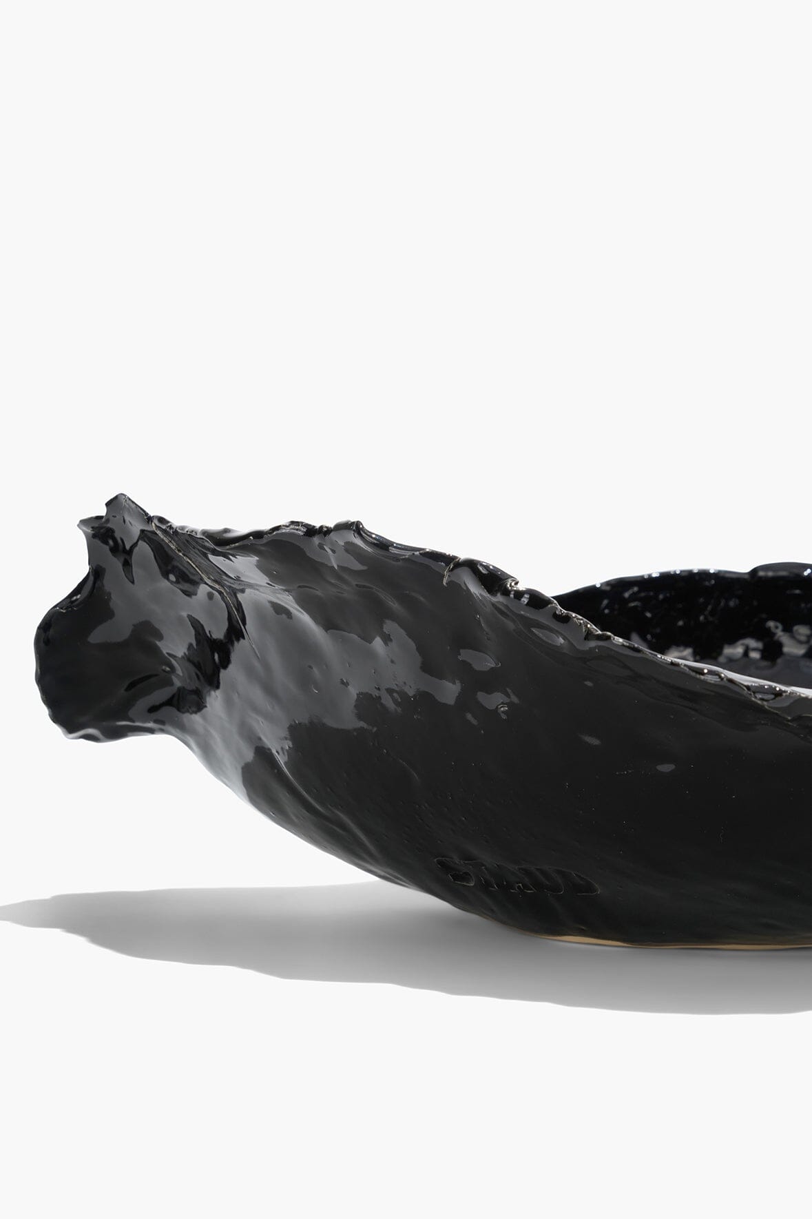 Wavy Bowl | Black Glaze