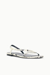 Louden Sandal | White Snake