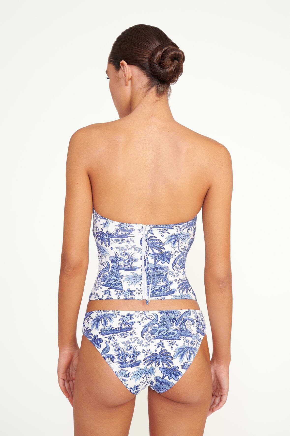 Francesca Bikini Top | Blue Toile