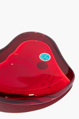 Vintage Glass Paperweight | Heart