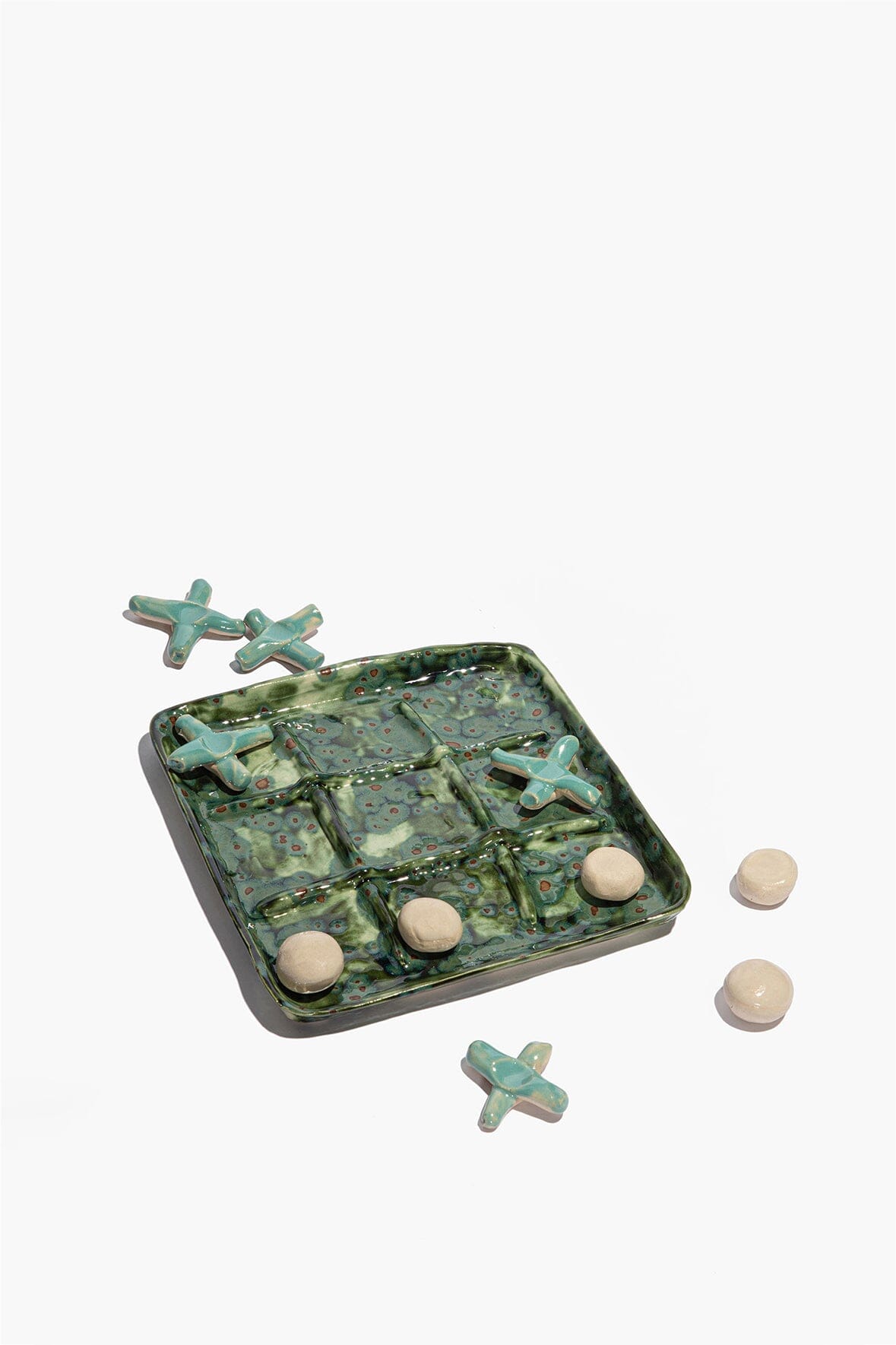 Ceramic Tic Tac Toe | Earth Glaze