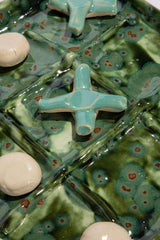 Ceramic Tic Tac Toe | Earth Glaze