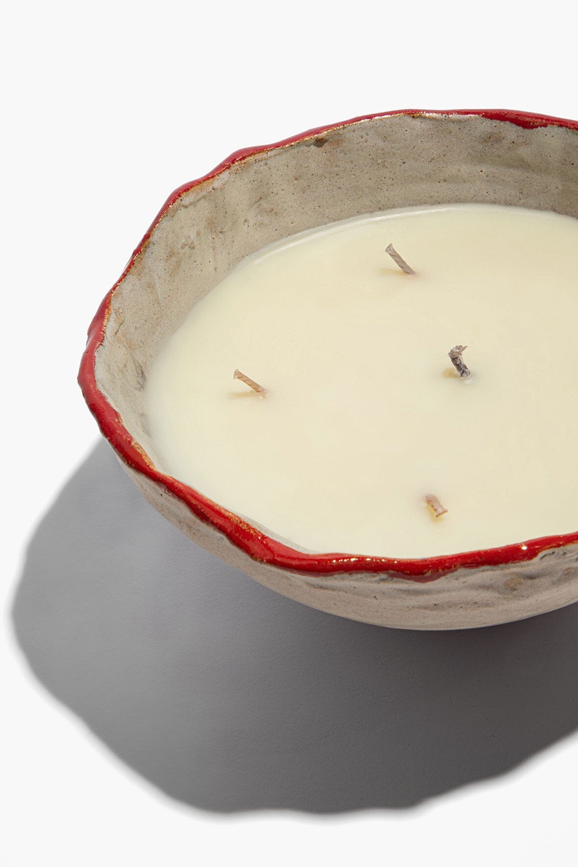 Ceramic Mushroom Candle | Natural Red