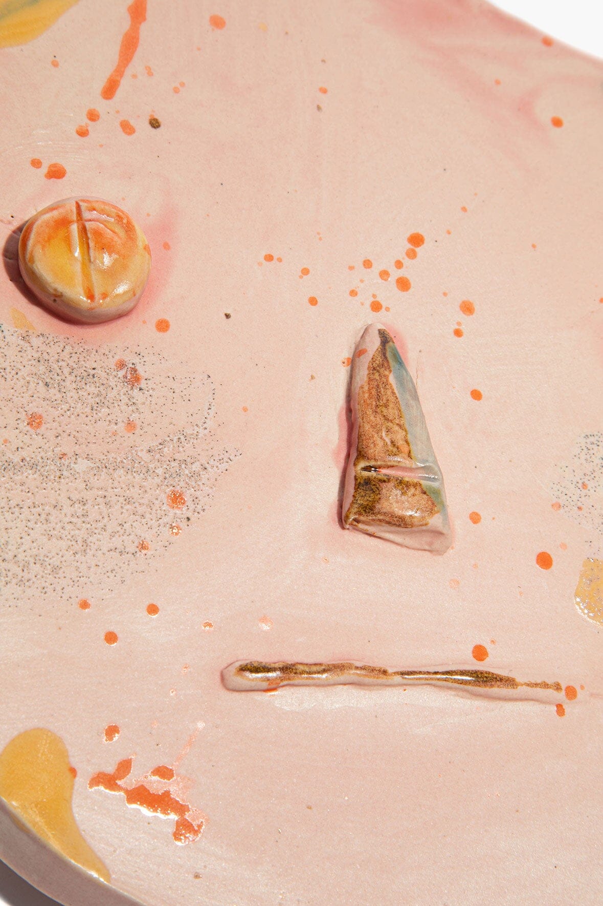 Louise Ceramic Faces | Cotton Candy Glaze