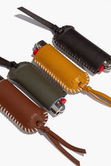 Pyre Leather Lighter Cover | Goldenrod