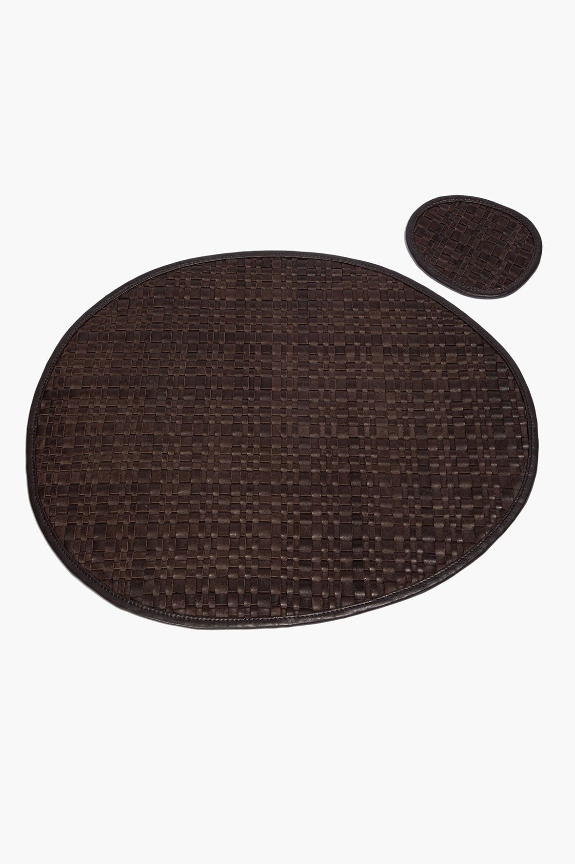 Gentry Leather Placemat | Espresso