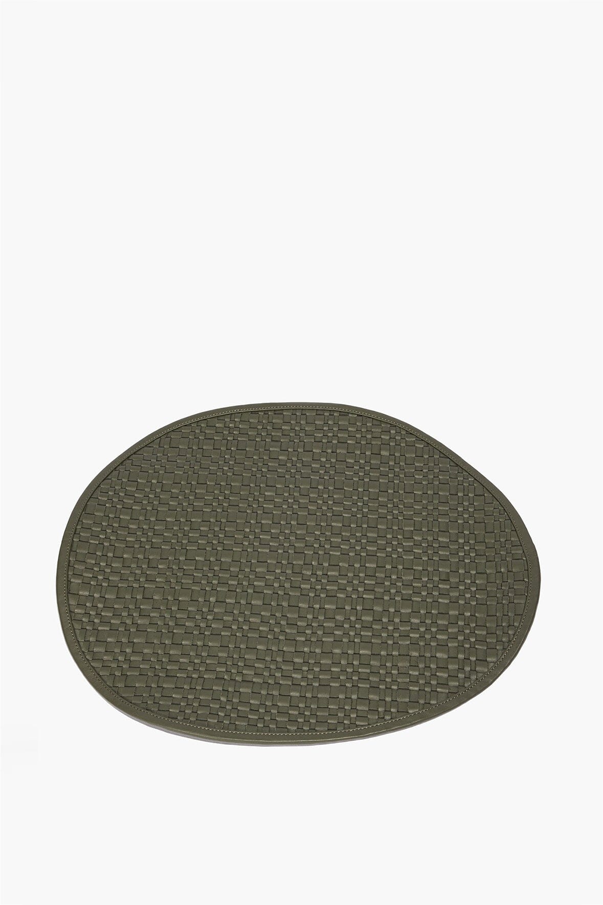 Gentry Leather Placemat | Moss