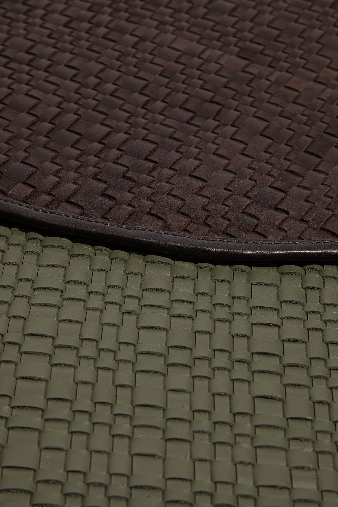 Gentry Leather Placemat | Moss