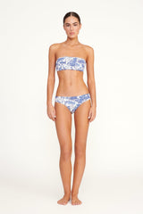 Mala Bikini Top | Blue Toile