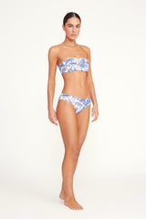 Mala Bikini Top | Blue Toile
